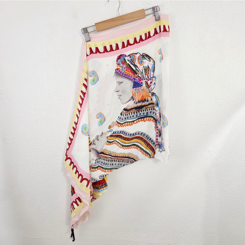 Brescia Bercane Nagua Sarong oversized scarf balinese native folk art